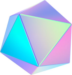 3D Gradients Oversaturated Rainbow Color